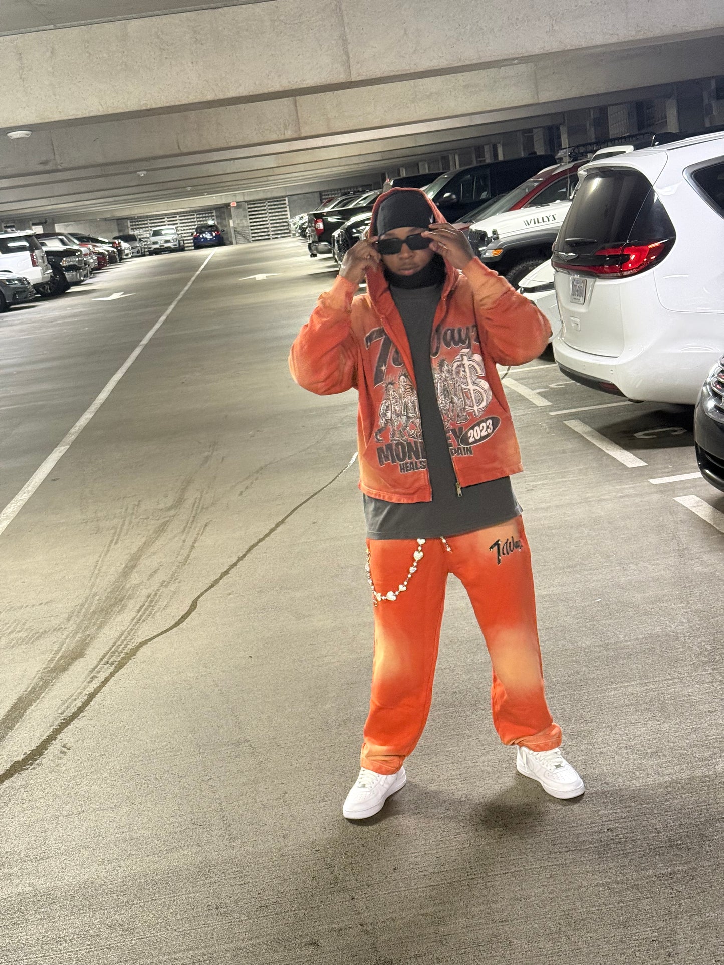 7Wayz sun-dried zip up set