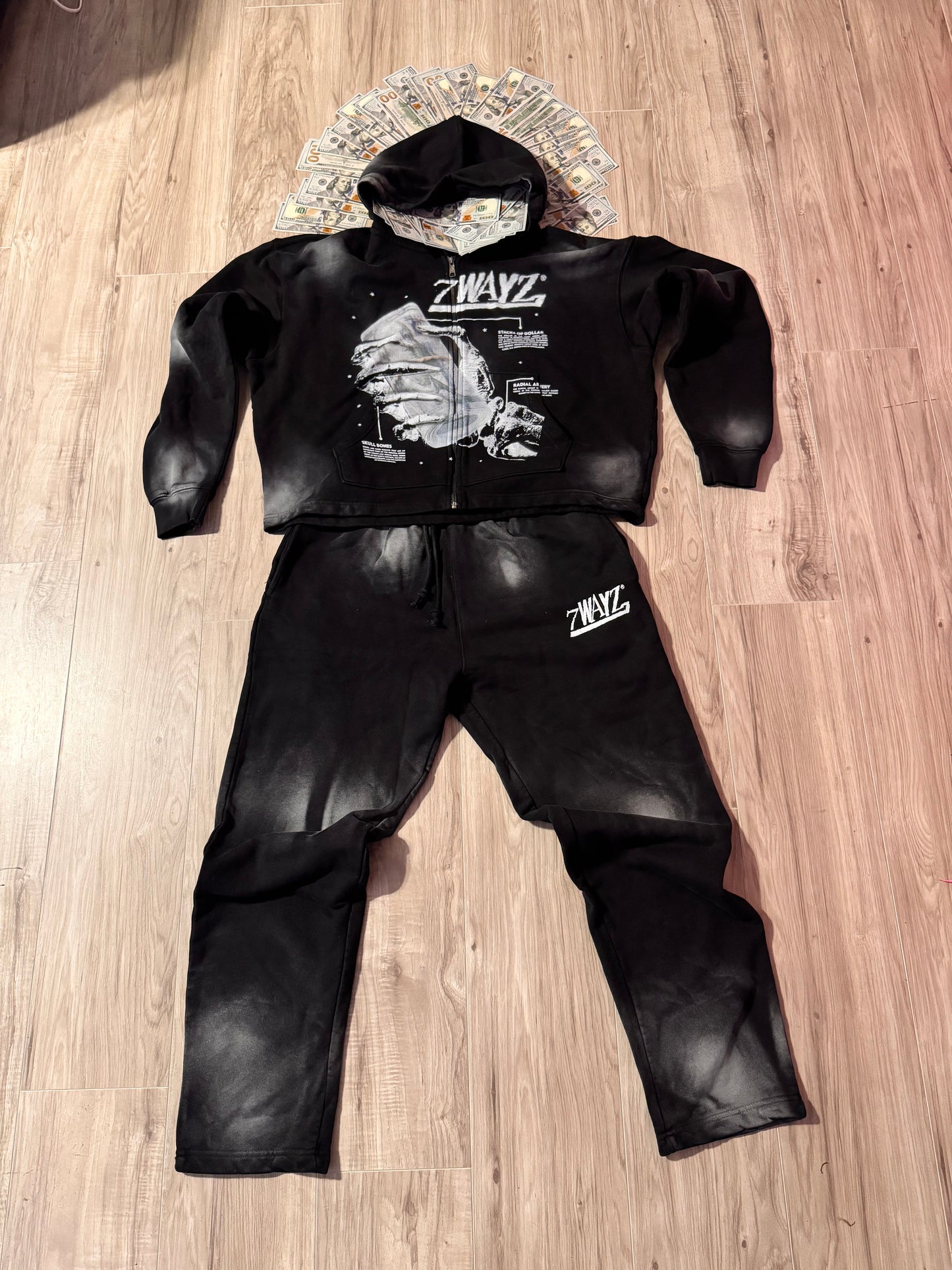 Sun-dried Anatomy zip up set